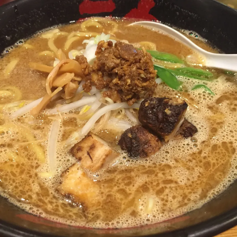 お昼に食べた特撰味噌ラーメン
名古屋盛田製の八丁味噌がいい感じ
#味噌ラーメン|kazzz3さん