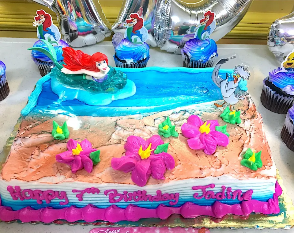 Little Mermaid Birthday Cake #mermaidparty #littlemermaid|🌺IAnneさん