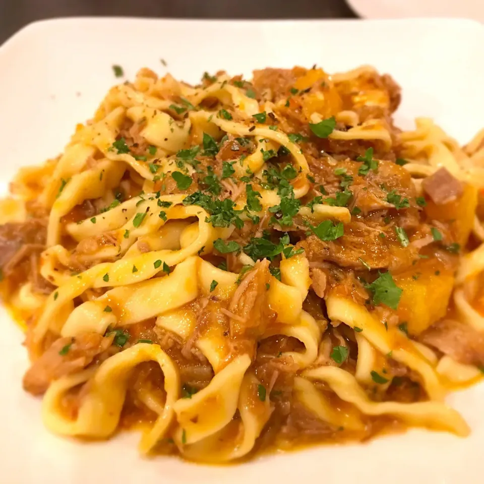 tagliatelle alla ragù di anatra e arancione|venerdiさん