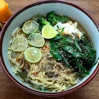 Snapdishの料理写真:マルちゃん正麺🍜、味噌味❗️(*´꒳`*)✨