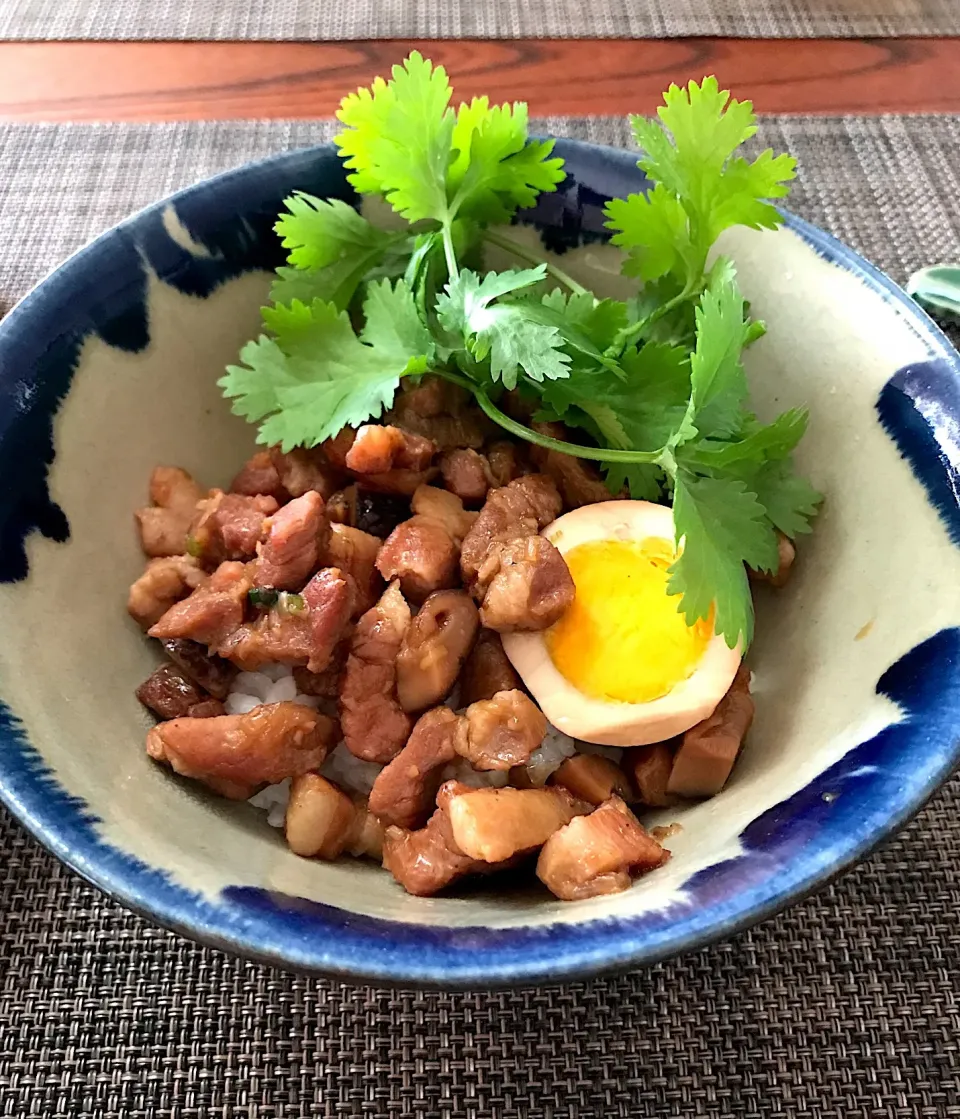 Snapdishの料理写真:ルーロー飯 （大同電鍋バージョン）|かおるさん