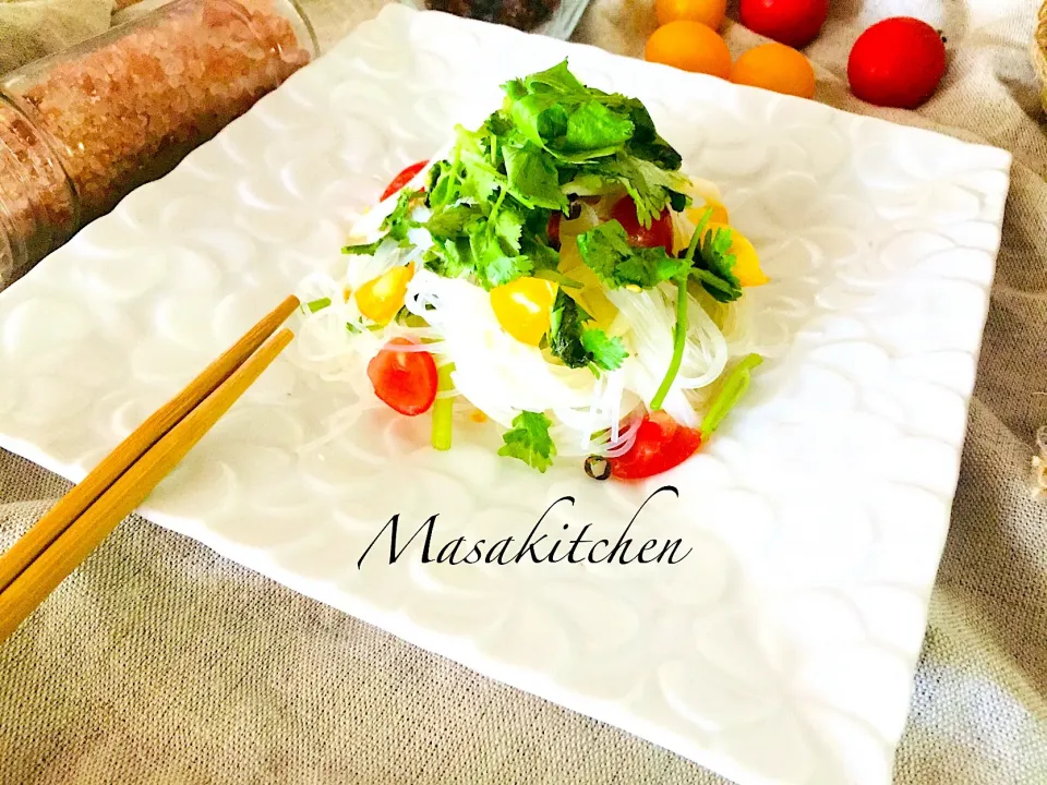 Snapdishの料理写真:Coriander& vermicelli salad|Masakiさん