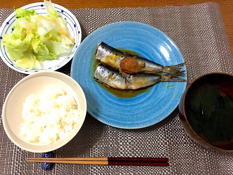 #いわしの味噌煮 #サラダ おいしくできた！|hhhさん