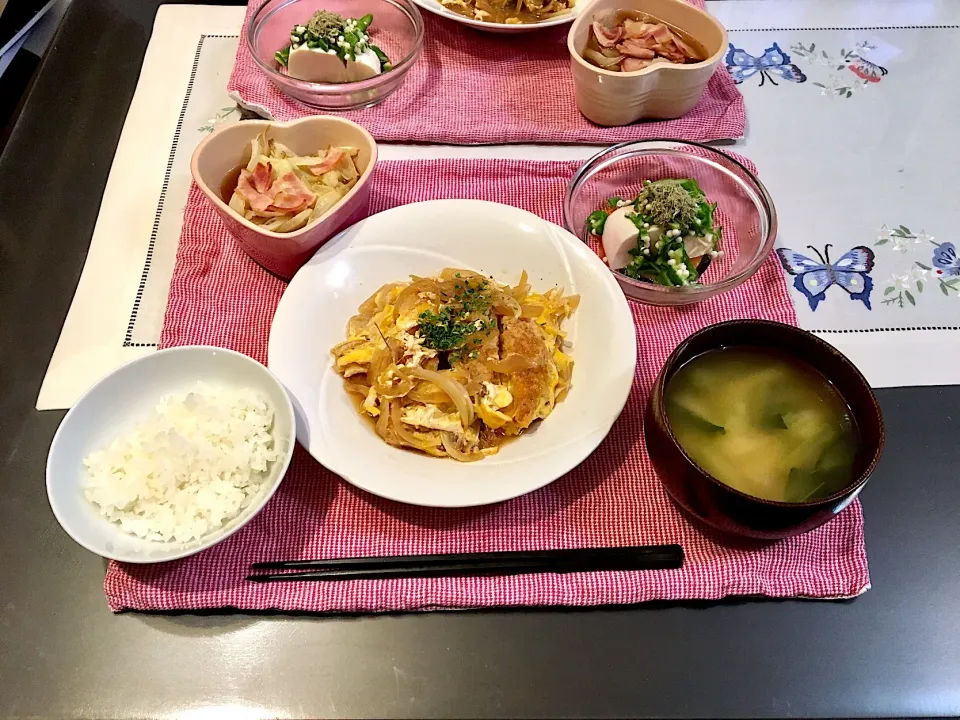 Snapdishの料理写真:カツ煮のご飯|みよさん