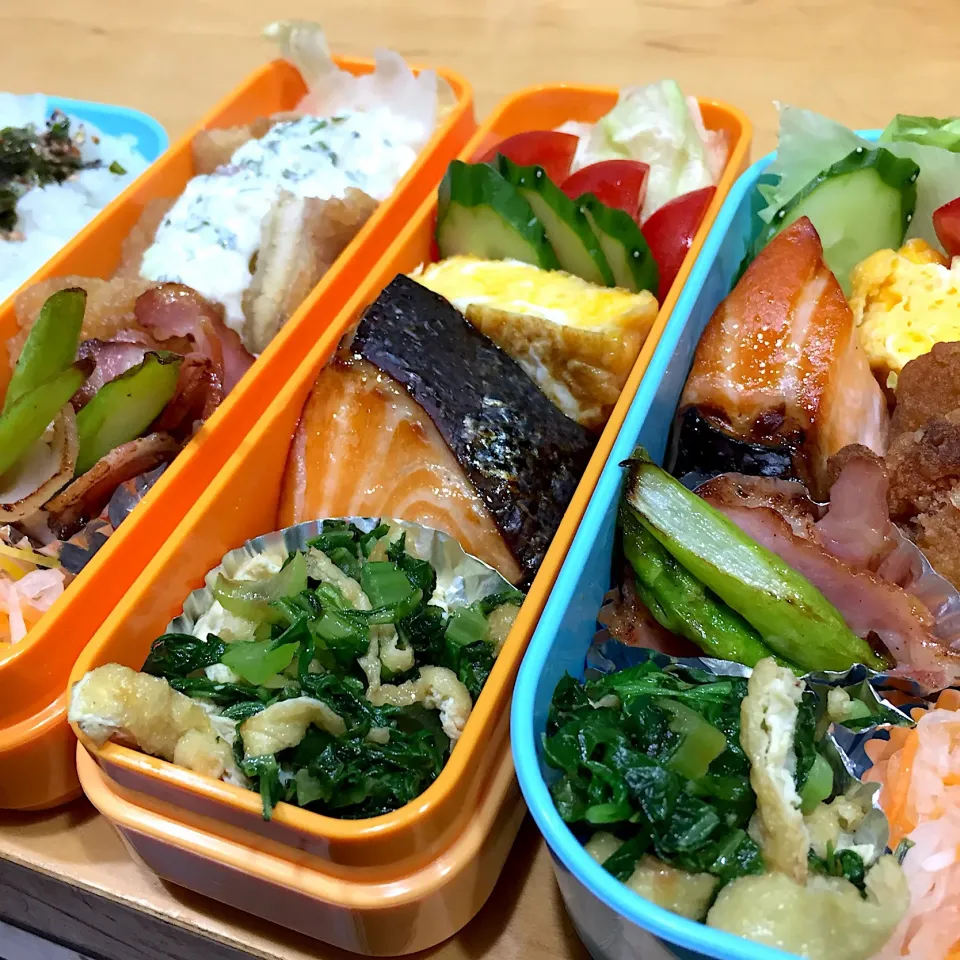 Snapdishの料理写真:今日の親父弁当！|沖縄「ピロピロ」ライフさん