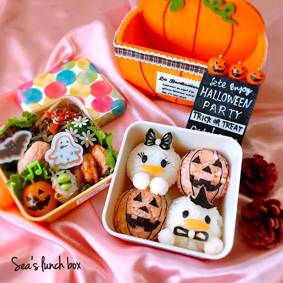 #ドナルド&デイジーの#ハロウィン弁当🎃|seaさん