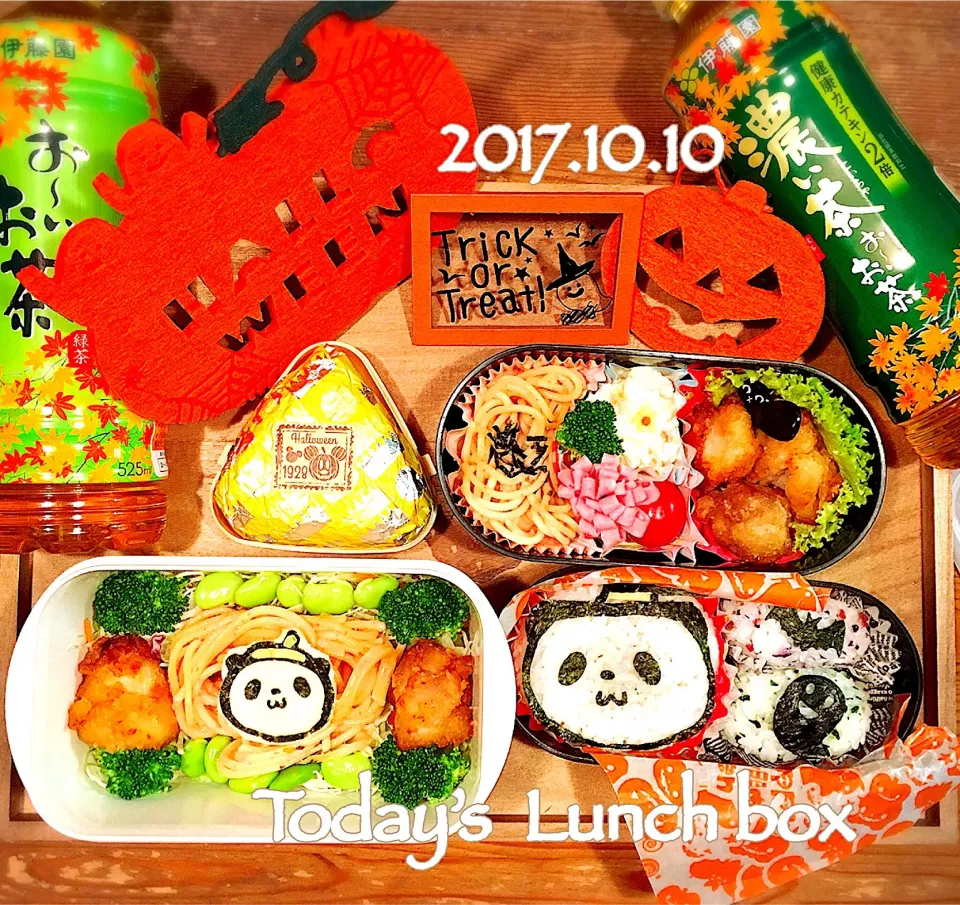 本日のOL弁＋JK弁🍱😋
楽天お買い物パンダ🐼のハロウィンバージョン🎃👻|あさちゃん☆さん