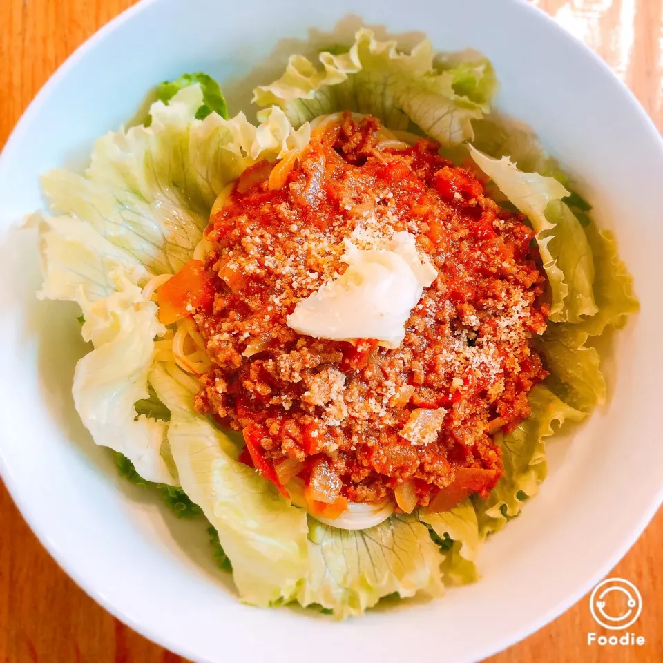 Spaghetti with minced meat - tomato sauce|Autumnさん