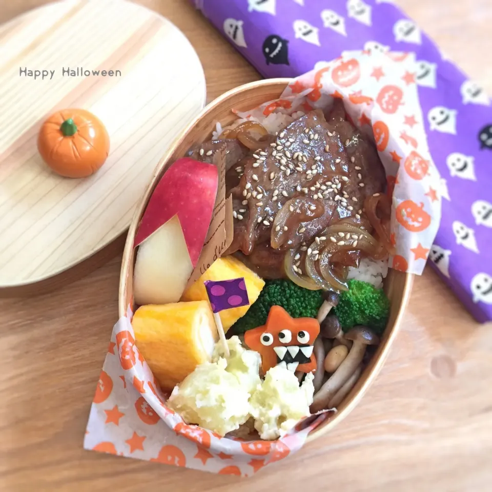 Snapdishの料理写真:ハロウィン弁当 ☆ 🎃|yokkoiroさん