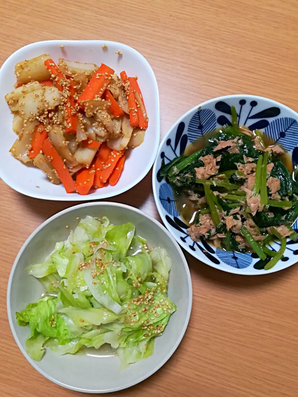 Dinner #野菜中心　 #キャベツと創味シャンタン　 #めんつゆできんぴら|tamakiさん