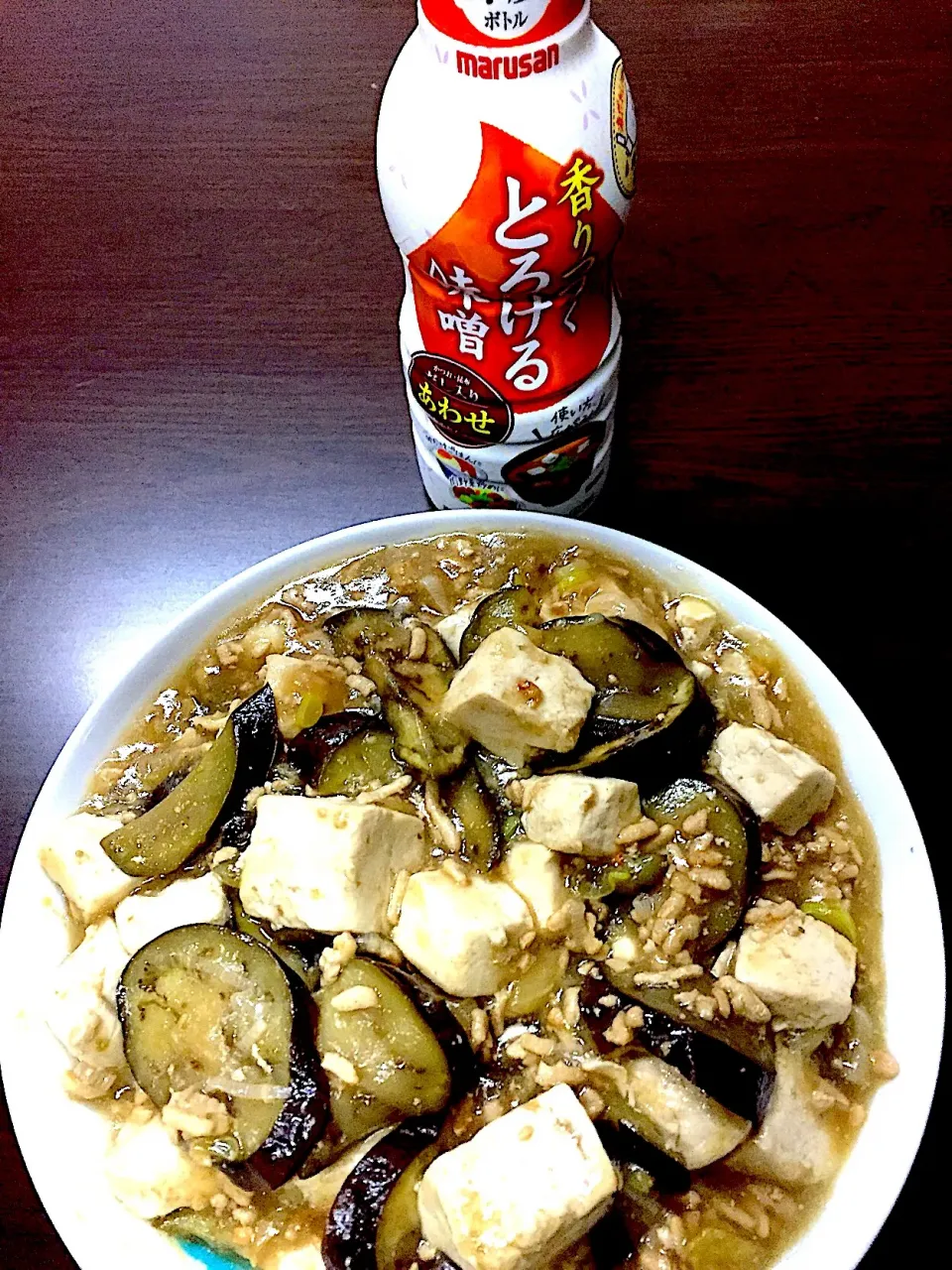 マルサンアイ とろける味噌を使って麻婆茄子豆腐|tsuyuさん