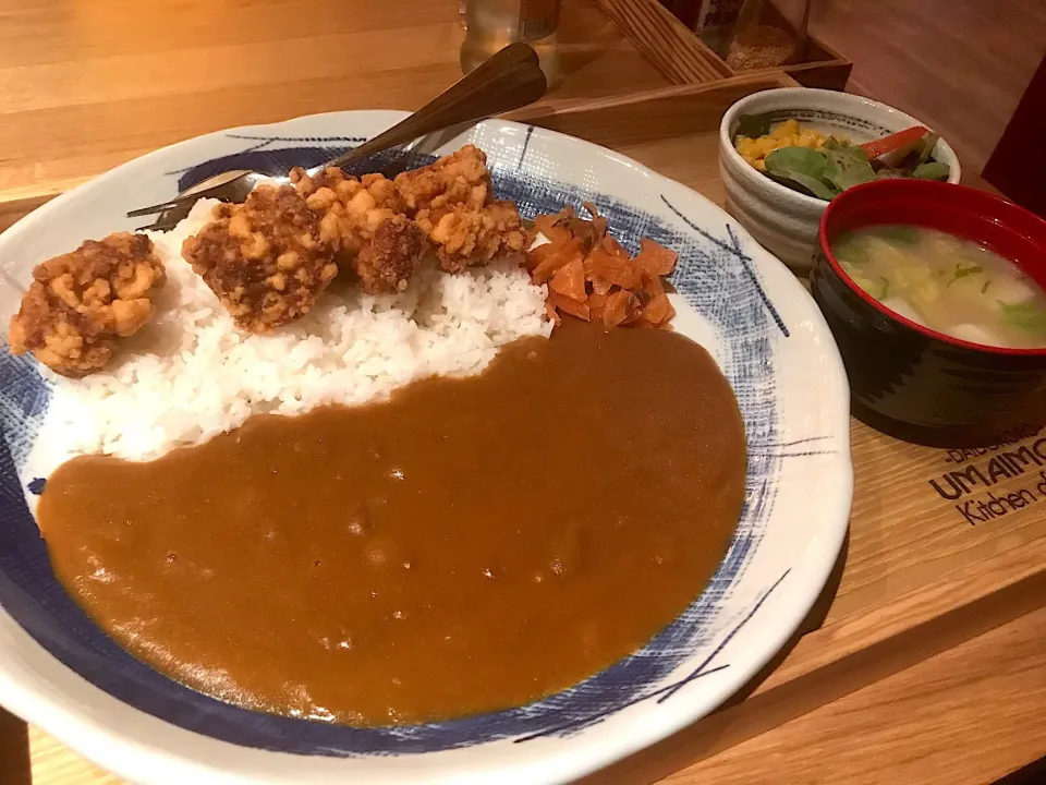 唐揚げカレー🍛|女神さん