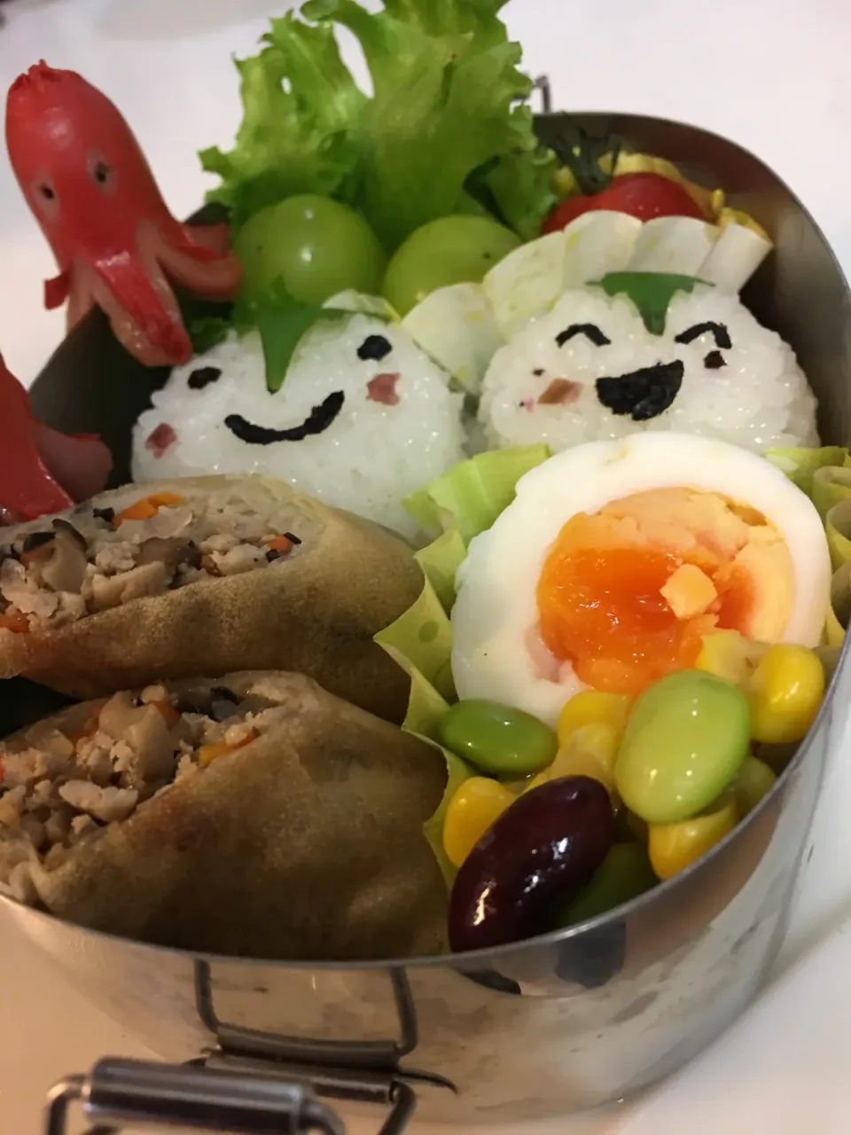 残りもの弁当( ´罒`*)✧" ★春巻きの具があまってたので…|MOMO-chan☻さん