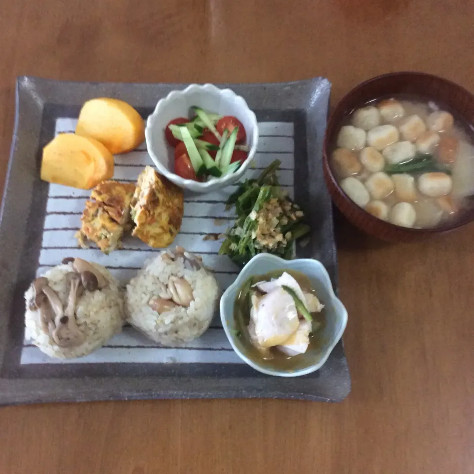 Snapdishの料理写真:#和ンプレート 朝ごはん|kaorinさん