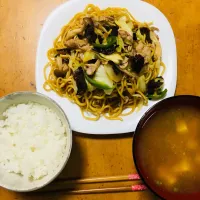 Snapdishの料理写真:焼きそば きくらげ入り|あーさんさん