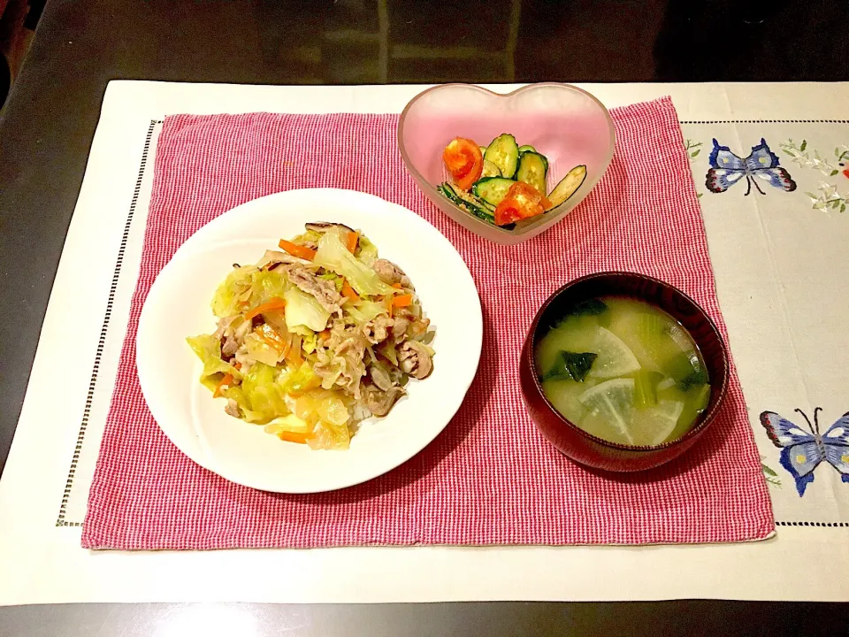 キャベツで中華丼|みよさん