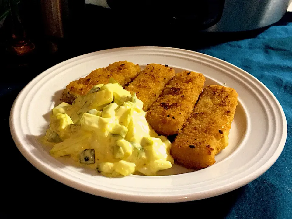 Fried fish with Tartar sauce|Yi Xuan 以璇さん