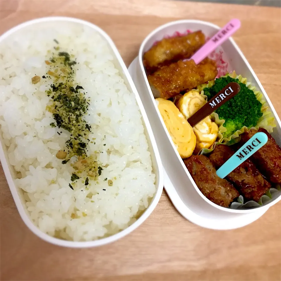 中3娘お弁当♡ 
#お弁当  
#牛乳アレルギー  
#ナッツアレルギー|とんちゃさん