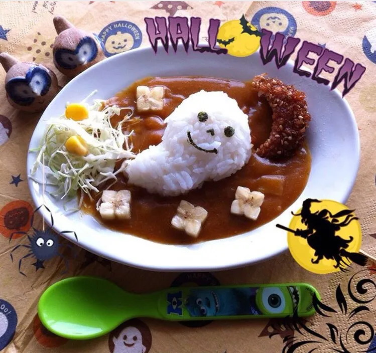 ハロウィン👻オバケちゃんカレー🍛|tsumuchiさん