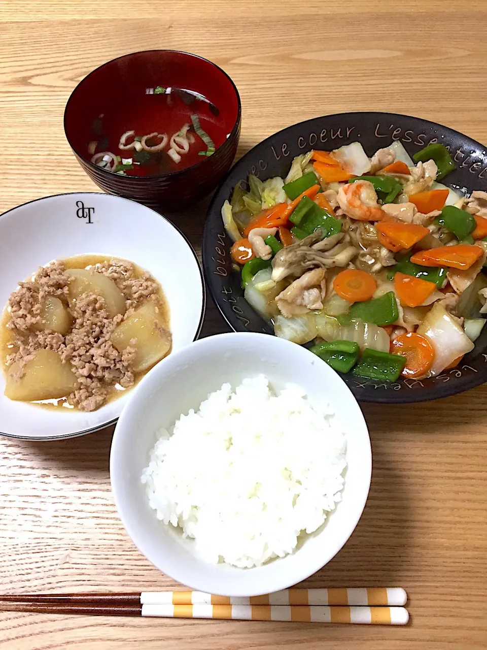 初めて作った大根のそぼろあんかけが美味しくできた☺︎|むさけんさん