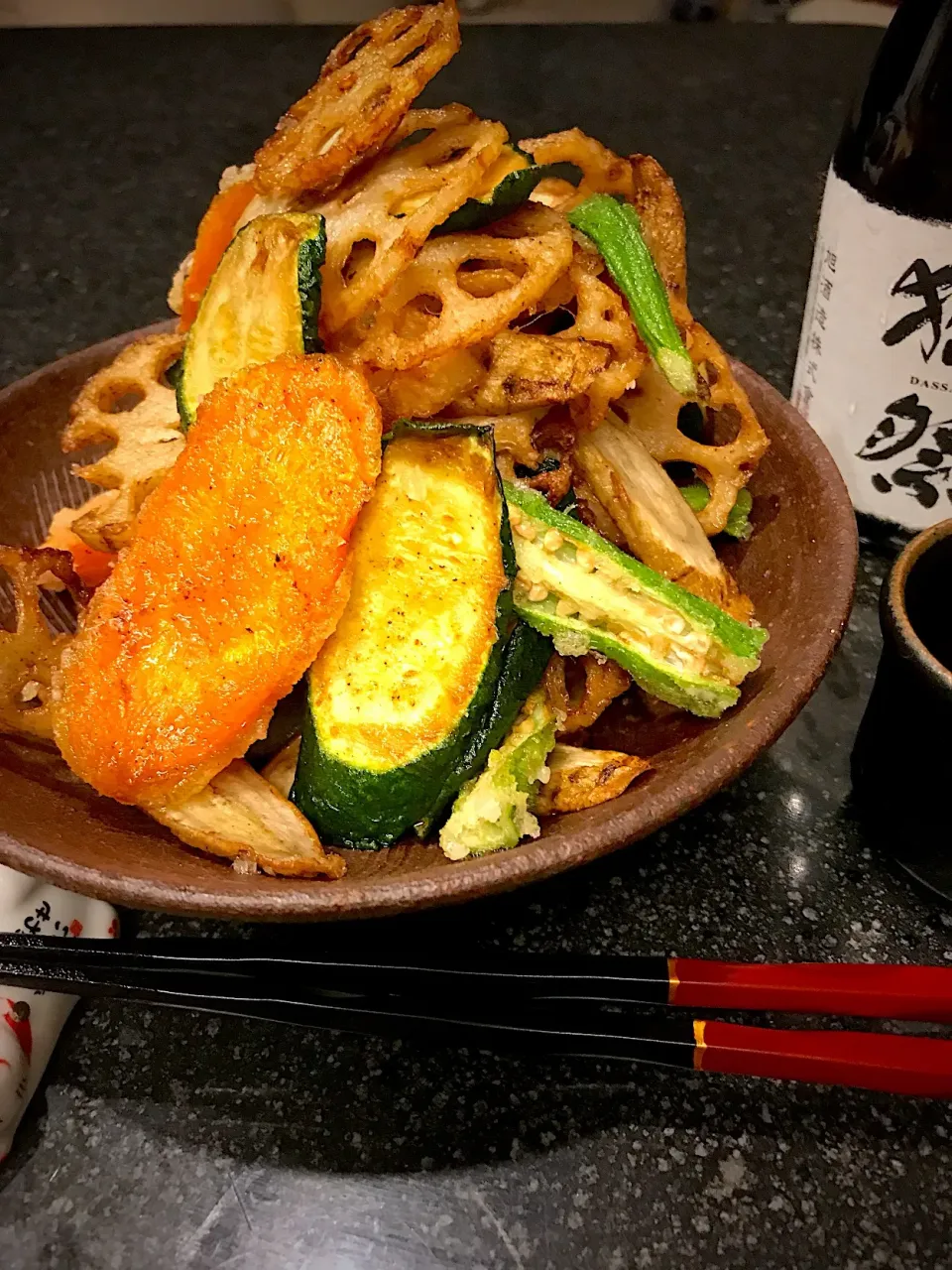 根菜フライサラダ🥗|シュトママさん