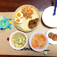 今日の晩御飯
シャーシュー   煮卵  シーチキンオクラ炒め   シャケご飯|HATABOUさん