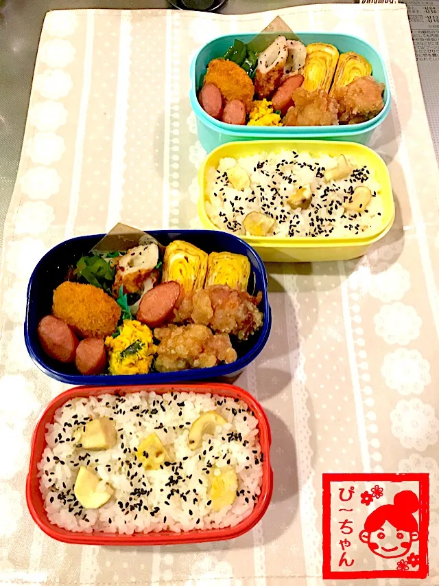 Snapdishの料理写真:姉妹☆高校生弁当😊407日目と86日目|☆ぴ〜ちゃん☆さん