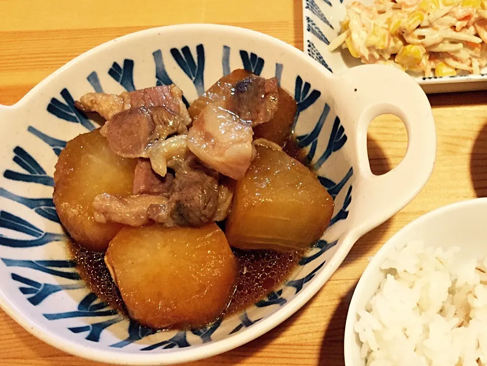 くららさんの料理 大根と豚肉のこっくりオイスター煮❤️|piton810さん