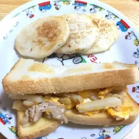 長芋の素焼き
長芋と豚肉のサンドイッチ|あきえさん