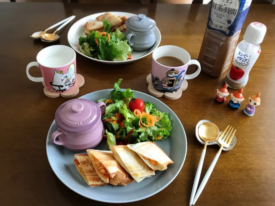 Snapdishの料理写真:ホットサンドランチ|uchanさん