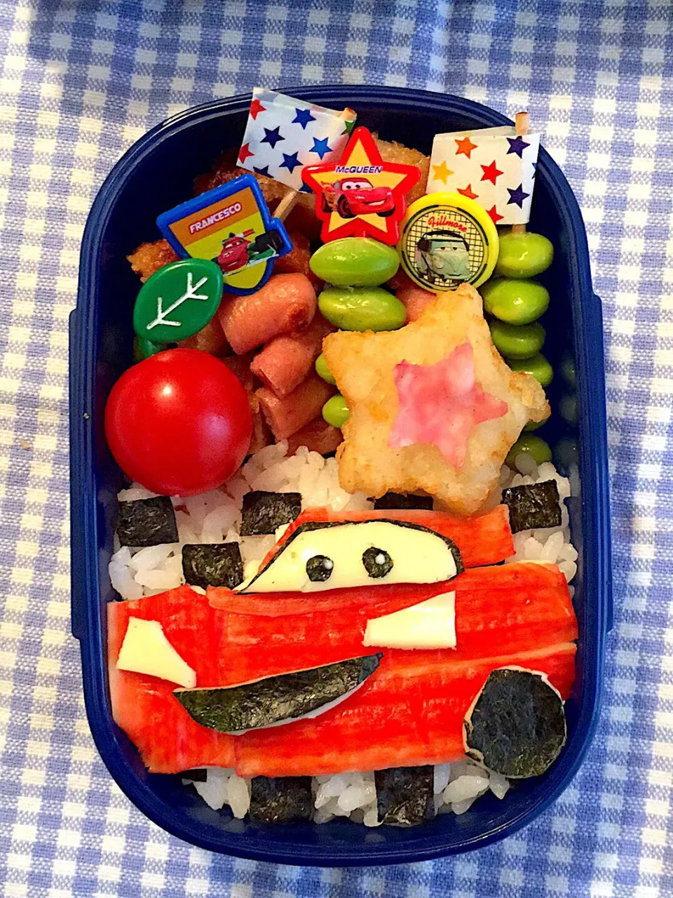 息子の遠足のお弁当💕
 #遠足 #キャラ弁#カーズ#男の子お弁当#幼稚園お弁当|あーちゃんさん