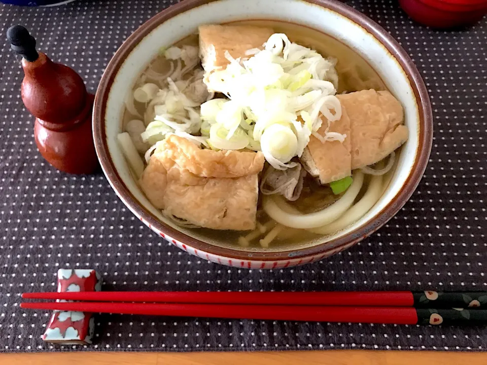 きつねうどん|ぴーまんさん