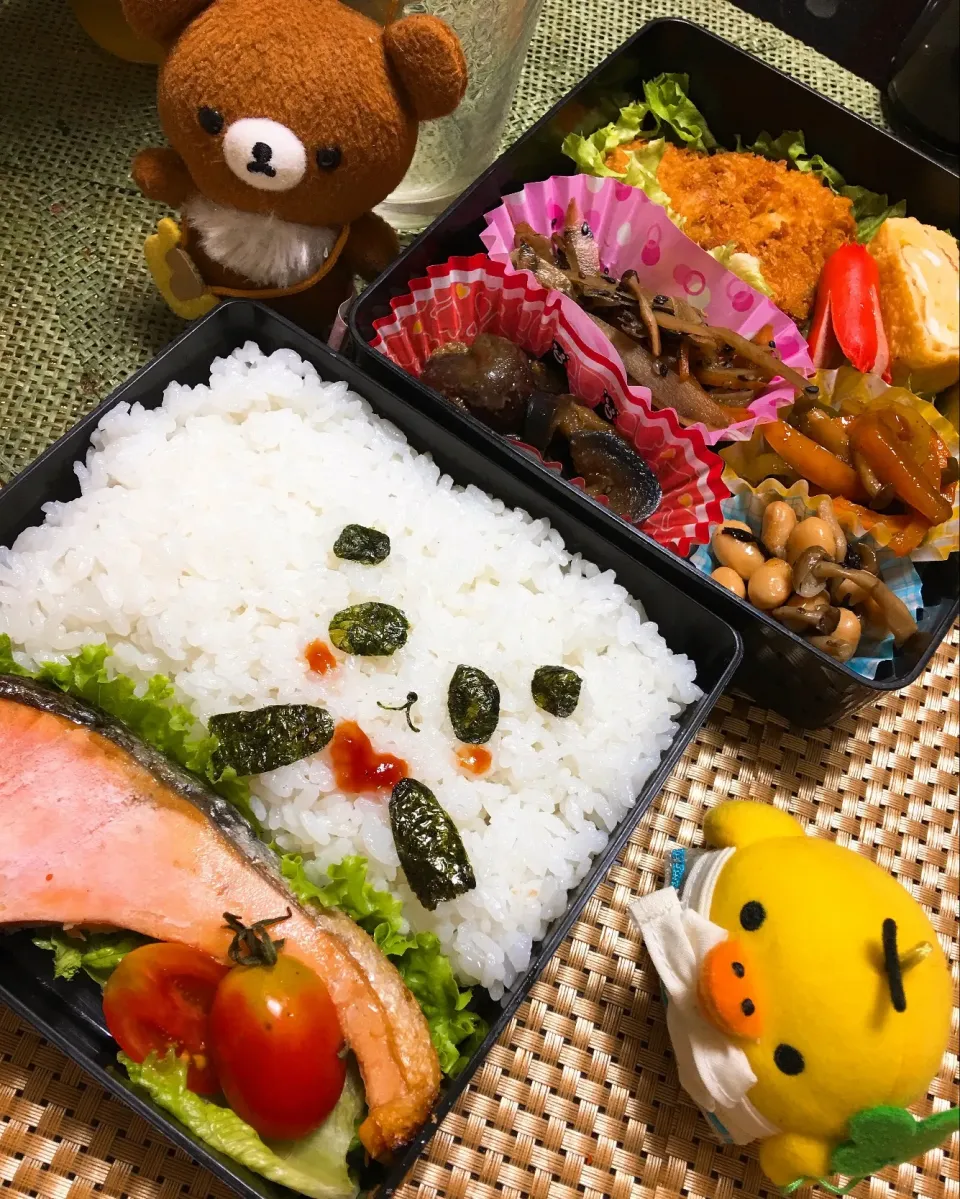 Snapdishの料理写真:#japanesefood #instafood #デリスタグラマー #お昼が楽しみになるお弁当 #キャラ弁 #手作り弁当 #お昼ごはん #キイロイトリ #お弁当|かんきちさん