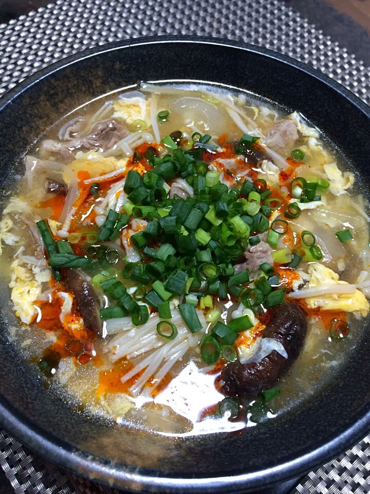 寒いのでスーラータンメン風🍜麺は素麺で|Satomi Ichikawaさん