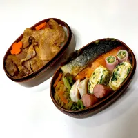 鮭&カルビ弁当|ちいさん