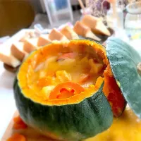 Snapdishの料理写真:かぼちゃのシチュー🎃|みつきてぃさん