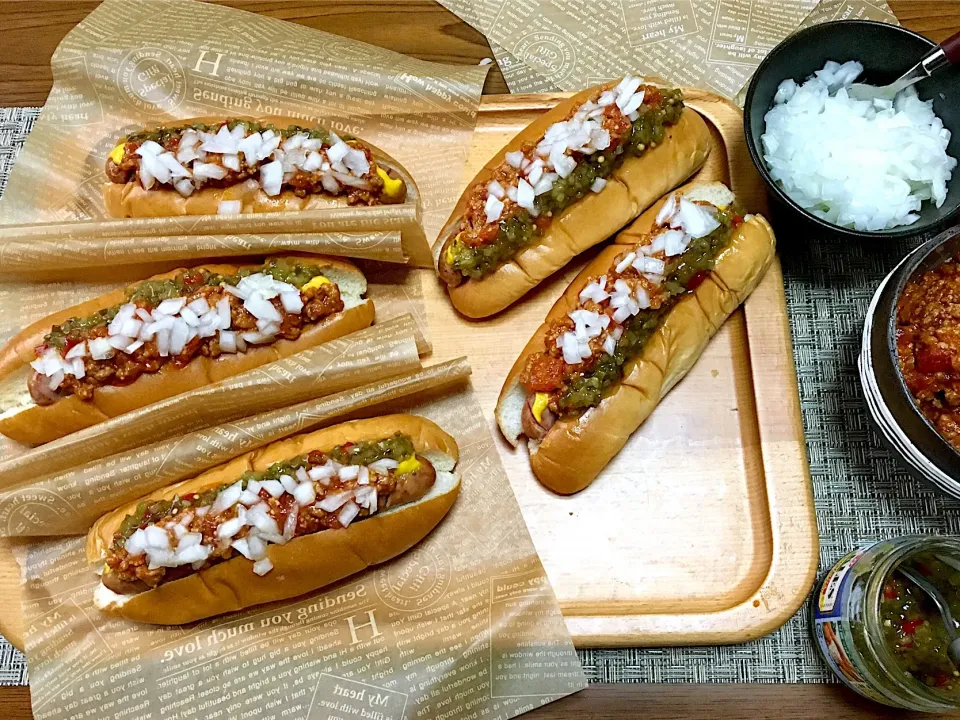 ✨🌭CHILI DOGS for breakfast...チリドッグ🌭✨|🌺Sanntina🌺さん