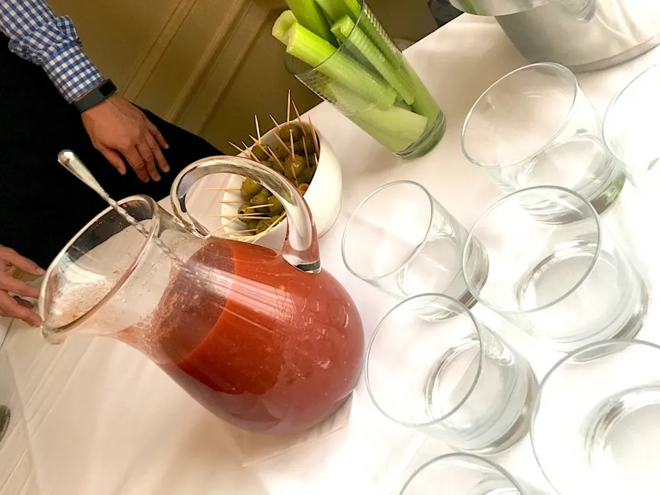 Snapdishの料理写真:Crazy Bloody Mary recipe... worth the effort|emilyDeSantoさん