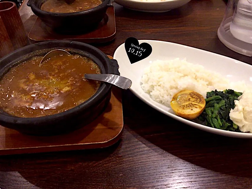 ☆★おでかけディナー★☆ホットスプーンの牛すじカレー🍛🥄♪|さとみさん