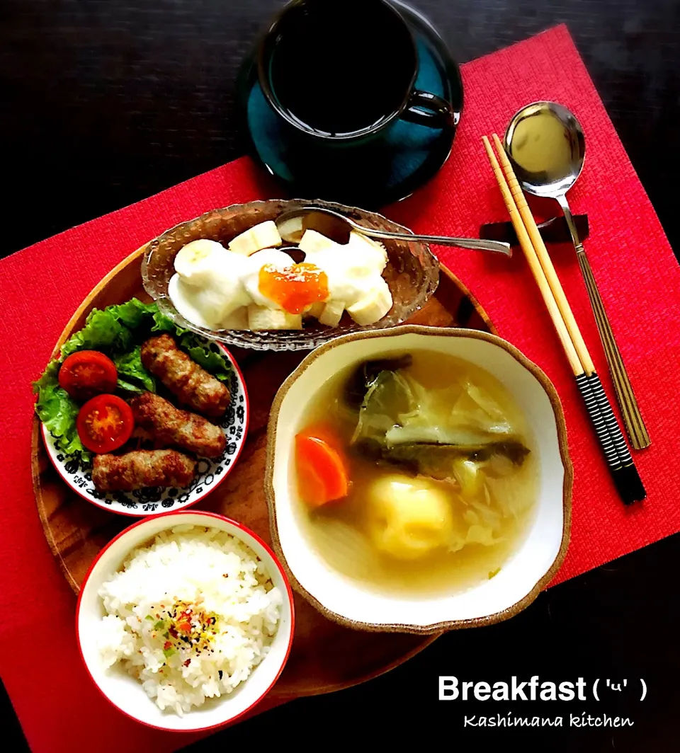 Breakfast🍴😋🍴
皆さん良い一日を💕|Kashimanakitchenさん