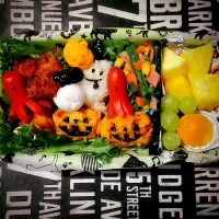 Snapdishの料理写真:👻今朝のお弁当🎃|いくえさん