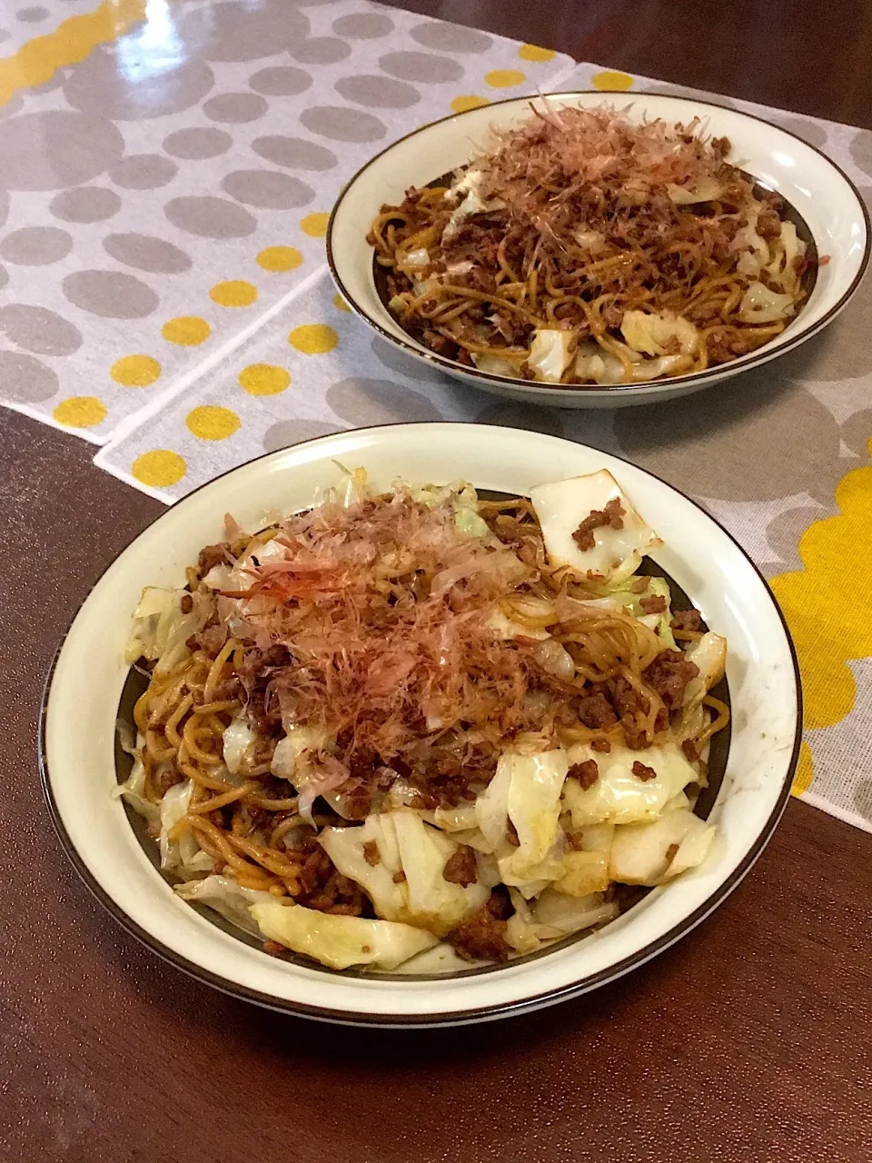 挽き肉の焼そば|けもさん