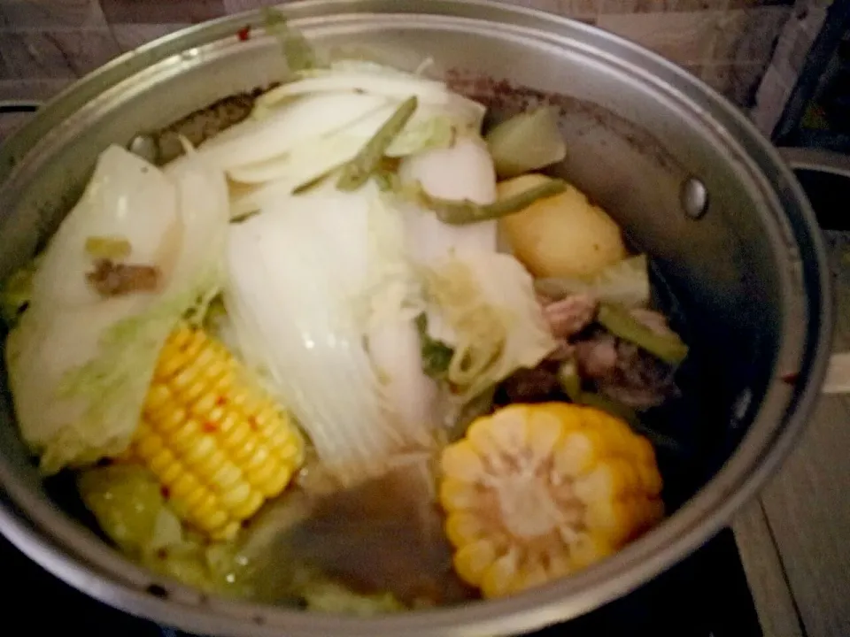 boiled beef after I drunk.|lynnさん