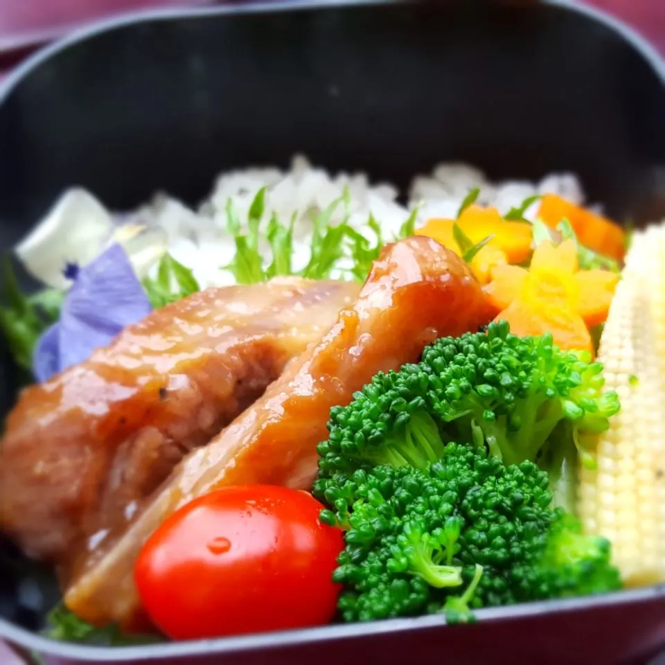 caramelized lime spare ribs bento set|Chua Jeanさん