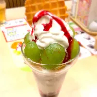 Snapdishの料理写真:白ぶどうのソフトパフェ@ガスト|norickさん