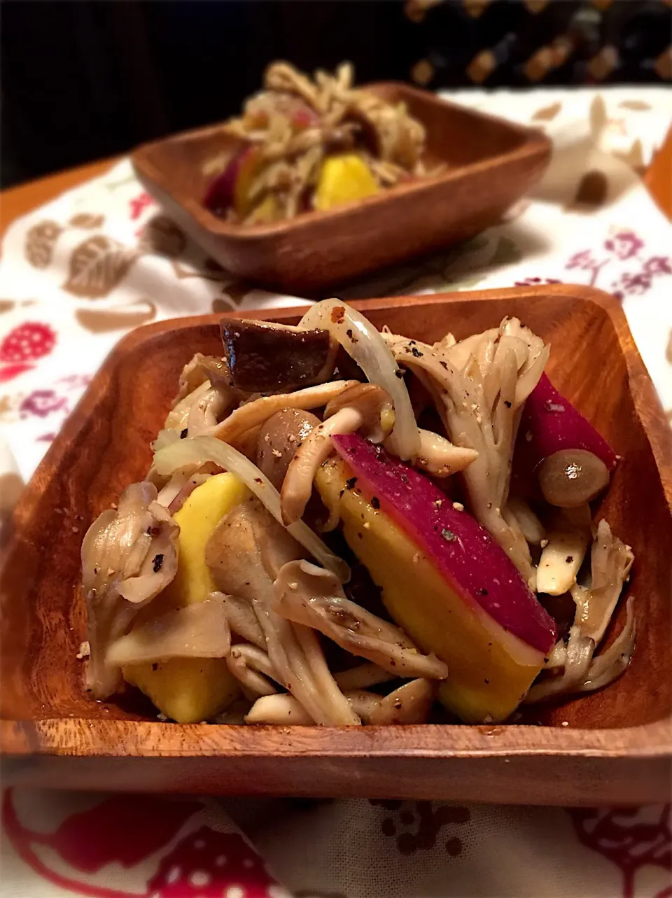 好みの🍄と🍠のサラダ😋|チョッパー＆ホヌさん