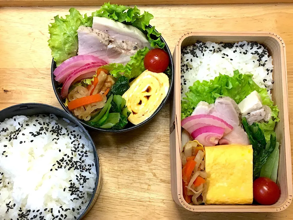 コールドポーク(真空調理) 弁当|弁当 備忘録さん