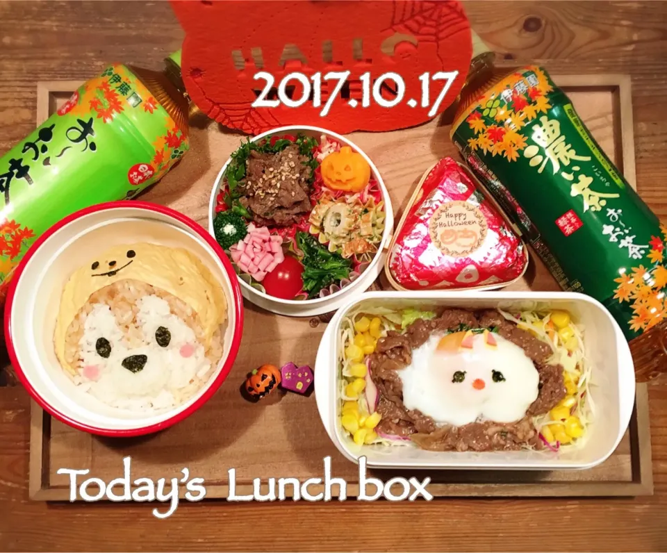 本日のOL弁＋JK弁🍱😋
ハロウィンのツムツム チップとデールです🎃👻|あさちゃん☆さん