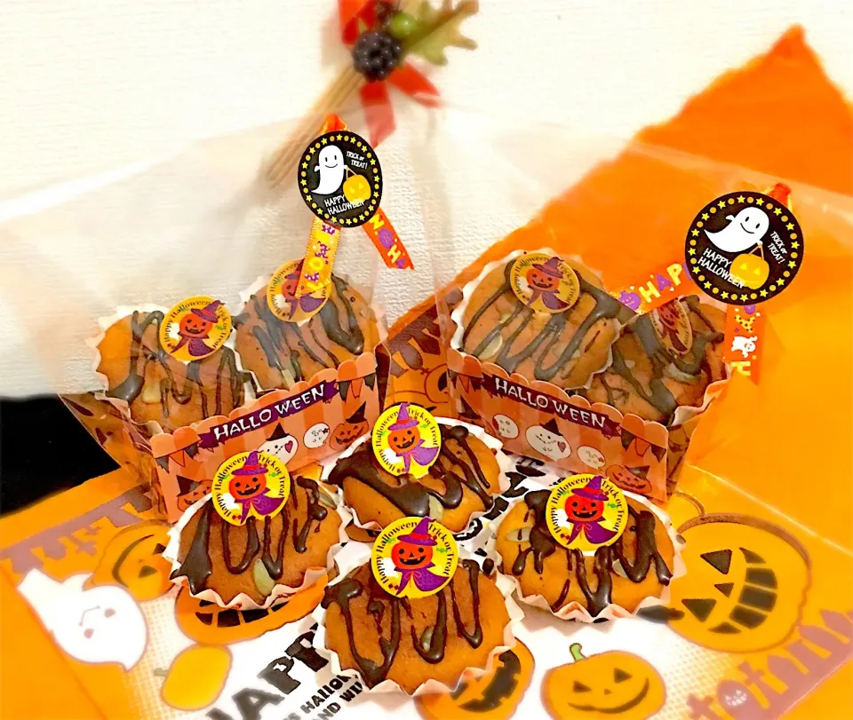 ハロウィン🎃かぼちゃのカップケーキ❤️|あけさんさん