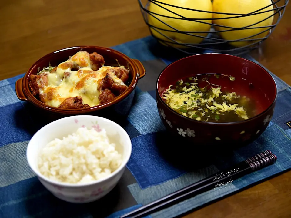 唐揚げマヨチーズ焼き|Emiさん